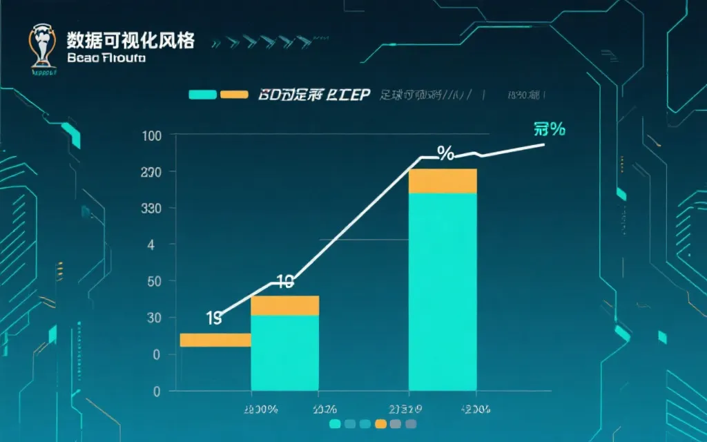 数据可视化风格的世界杯夺冠概率与球队对比图